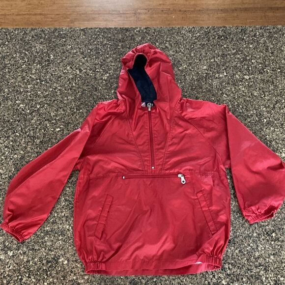 🔆3/$25🔆 GAP KIDS Vintage Red Windbreaker Jacket XL (9 - 12 years) - Picture 1 of 8